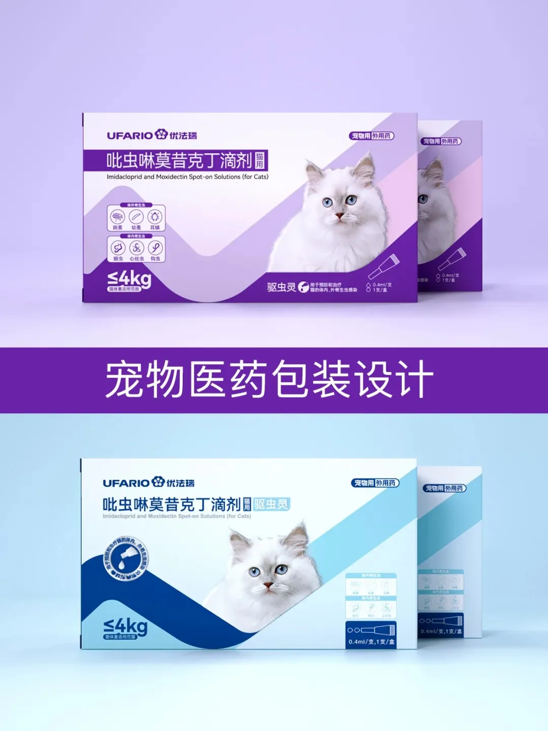 Emballage médical pour animaux de compagnie