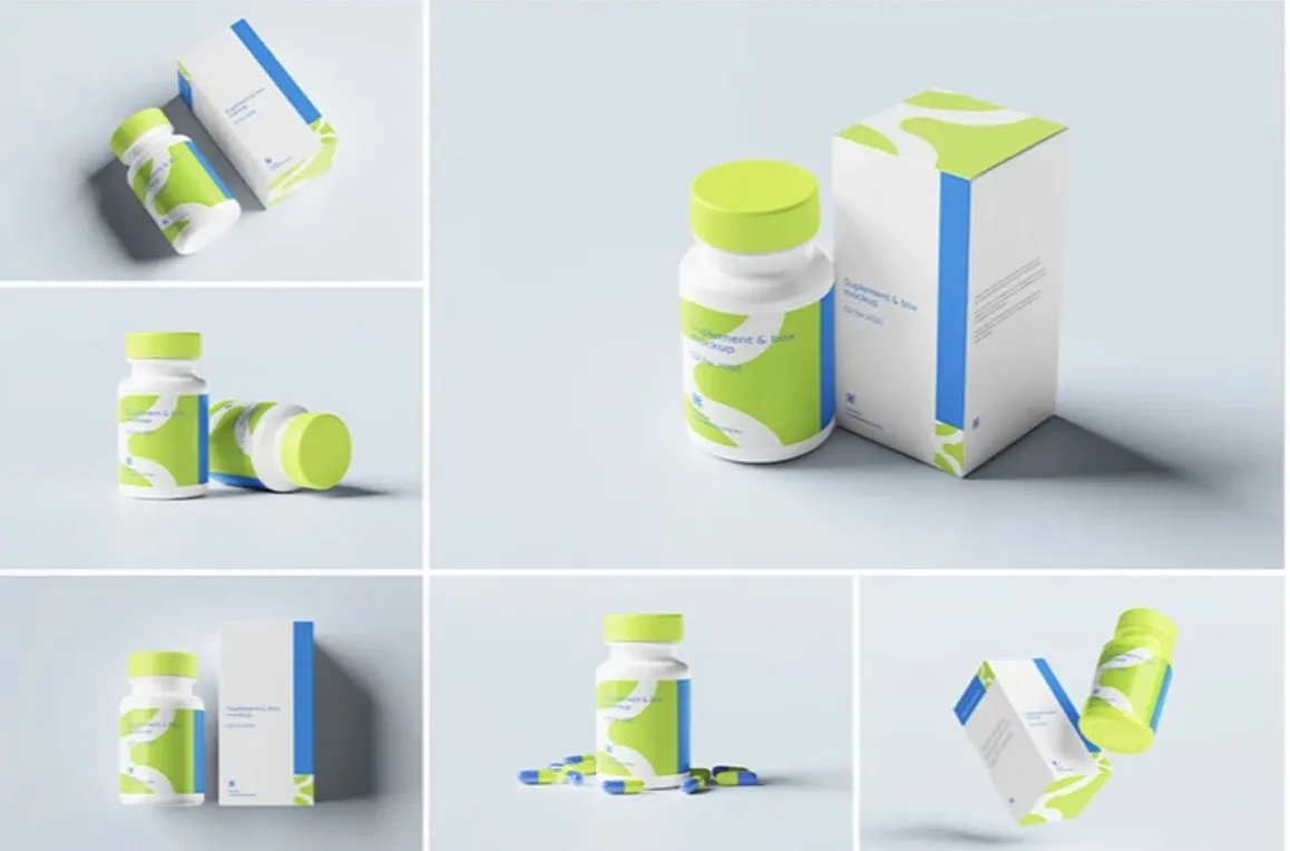 Emballage de boîte de médicaments étrangers