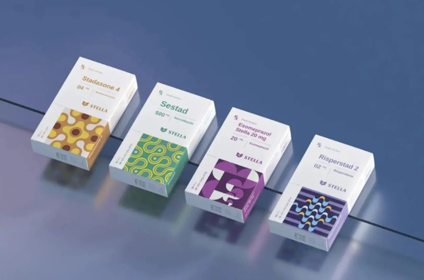 Étui de conception d'emballage de boîte de médicaments d'aspirine